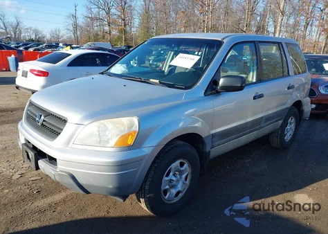 2005 Honda Pilot Lx из США, поврежденный, VIN 2HKYF18195H555852